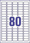 Avery L4732REV-25 - Etiketten 35.6 x 16.9 mm - Verwijderbaar - Wit (2400 stuks)