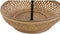 Fruitschaal DKD Home Decor Zwart Metaal Bruin Bamboe 40 x 40 x 70 cm