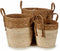 Mandenset Bruin Natuurlijk Stro (2 Stuks)