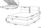 BATILLY - Bed met opbergruimte - Grijs - 180 x 200 cm - Fluweel