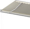 vidaXL - Luifel - vrijstaand - handmatig - uittrekbaar - 600x300 - cm - crèmekleurig