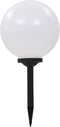 vidaXL LED-solarlampen rond 30 cm RGB 2 st