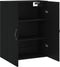 vidaXL - Wandkast - 69,5x34x90 - cm - bewerkt - hout - zwart
