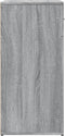 vidaXL - Dressoir - 79x38x80 - cm - bewerkt - hout - grijs - sonoma