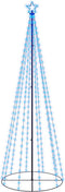 vidaXL - Kegelkerstboom - 310 - LED's - 100x300 - cm - blauw