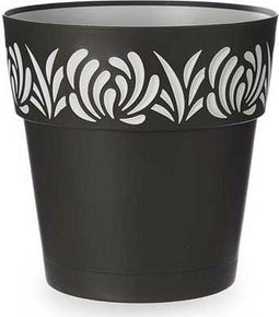 Zelfwaterende bloempot Stefanplast Gaia Antraciet Grijs Plastic 29 x 29 x 29 cm