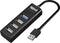 4-Port USB Hub iggual IGG317686 Black