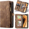 Caseme - vintage 2 in 1 portemonnee hoes - Geschikt voor Samsung Galaxy Note 20 - Bruin