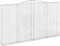 vidaXL - Schanskorven - 3 - st - gewelfd - 400x30x220/240 - cm - ijzer