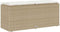 vidaXL - Tuinbank - met - kussen - 110x40x44 - cm - poly - rattan - beige
