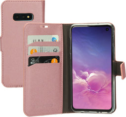 Mobiparts Galaxy S10e - Wallet Case - Saffiano motief - Roze