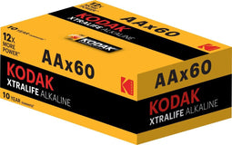 Kodak XTRALIFE - AA/LR6 Alkaline Batterijen - 2700 mAh - 60 stuks