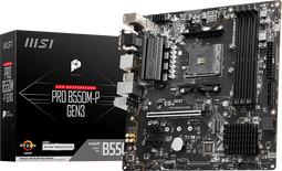 MSI PRO B550M-P GEN3 - Moederbord - AM4 Socket - MicroATX - 128GB geheugen