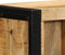 vidaXL - Nachtkastje - 40x30x80 - cm - Massief - Hout - Ruw - Mango