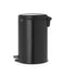 Brabantia NewIcon Prullenbak - 20 liter - Geruisloos deksel - Matt Black