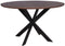 StarFurn Eettafel Ferris Eiken Rond 130cm Walnoot