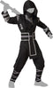 Atosa Carnaval verkleed kostuum/outfit - Ninja Warrior - voor jongens - zwart/wit - polyester - Compleet 128