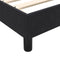 vidaXL - Bedframe - zonder - matras - 180x220 - cm - fluweel - zwart