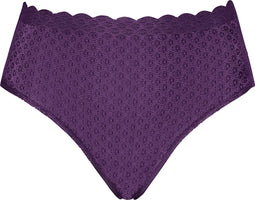 sloggi ZERO Feel Lace High Waist Brief - High-waist slip - Geometrisch stretchbaar kant - Kaluha