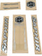Non-branded Fietsstickers Transfer Saphir 4-delig