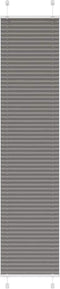 vidaXL - Plissé - rolgordijn - 50x200 - cm - stofbreedte - 49,4 - cm - antraciet