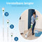 Beepro® Elektrische Schoonmaakborstel - Schrobber met 10 Opzetstukken - IPX5 Waterdicht - Verstelbare Steel tot 108CM (1 stuk)