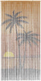vidaXL - Insectengordijn - 100x200 - cm - bamboe - palmboom - print