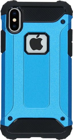iMoshion Hoesje Geschikt voor iPhone X Hoesje - iMoshion Rugged Xtreme Backcover - Lichtblauw