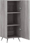 vidaXL - Dressoir - 34,5x34x90 - cm - bewerkt - hout - grijs - sonoma - eikenkleurig