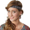 Dressforfun Hippie Girl Harmony S - verkleedkostuum - bloemenmotief - jeanslook