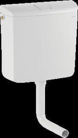 Geberit - Laaghangend reservoir - Spoel/stop bediening - Alpien wit