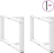 vidaXL - Salontafelpoten - 2 - st - T-vormig - 60x25x(42-43) - cm - staal - wit