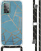 iMoshion Hoesje Geschikt voor Samsung Galaxy A52 (4G) / A52s / A52 (5G) Hoesje Met Koord - iMoshion Design Hoesje met Koord - Blauw / Meerkleurig / Goud / Blue Graphic