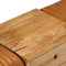 vidaXL - Bankje - turnbok - 107 - cm - echt - geitenleer - massief - mangohout - bruin