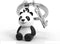 Metalmorphose - Sleutelhanger - Panda & Bamboo