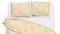 Zohome Agnetha Dekbedovertrek - Lits-jumeaux - Katoensatijn - 260x200-220cm - Geel