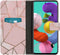 iMoshion Hoesje Geschikt voor Samsung Galaxy A51 Hoesje Met Pasjeshouder - iMoshion Design Softcase Bookcase - Goud / Roze / Pink Graphic