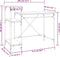 vidaXL - Bureau - met - schappen - 105x50x90 - bewerkt - hout - en - ijzer - bruineiken