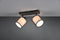 TRIO - LED Plafondspot - 2-lichts E14 - Rechthoek - Zwart Aluminium
