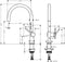 Hansgrohe Talis M54 - Keukenmengkraan 220 1 straalsoort - Mat zwart