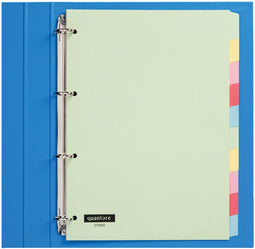 Tabbladen Quantore 4-gaats 10-delig assorti karton