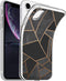 iMoshion Hoesje Geschikt voor iPhone Xr Hoesje Siliconen - iMoshion Design hoesje - Zwart / Meerkleurig / Goud / Black Graphic