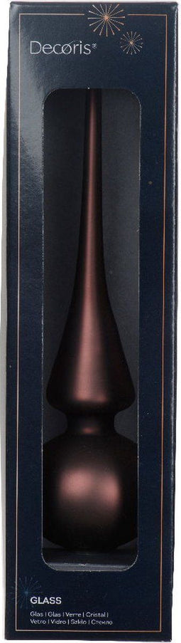 Piek glas d6h26 cm zwarte truffel S