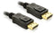 Delock Displayport Male naar Displayport Male - 3m - Displayport 1.2 - Zwart