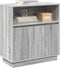 vidaXL - Dressoir - met - LED - Verlichting - Grijs - Sonoma - 71x34,5x75 - cm