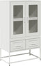 vidaXL - Hoge - kast - 68x39x111,5 - cm - staal - wit