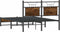 vidaXL - Bedframe - zonder - matras - hout - gerookt - eikenkleurig - 120x200 - cm