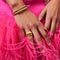 TI SENTO Ring 12218SR - Zilveren dames ring - Roségoud verguld - Maat 52