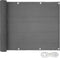 tectake® Balkonscherm - 600 x 75 cm - Weerbestendig - Waterafstotend - Grijs