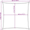 vidaXL - Zonnezeil - 160 - g/m² - 5x5 - m - HDPE - antracietkleurig